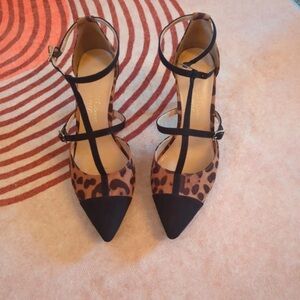 George Black and Animal Print Heels